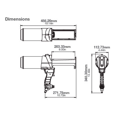 Pistola Pneumática DP2X 400